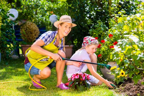 Wheelchair-accessible raised planting bed at a neighborhood garden